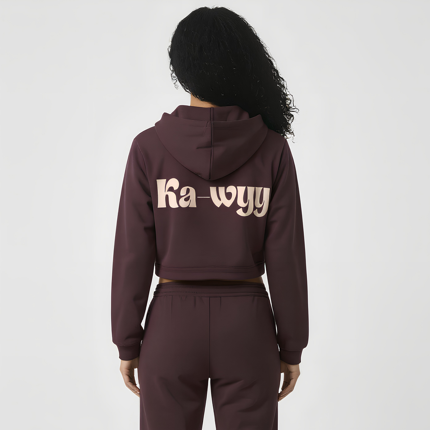 Zip-Up Hoodie Dark Reddish Purple