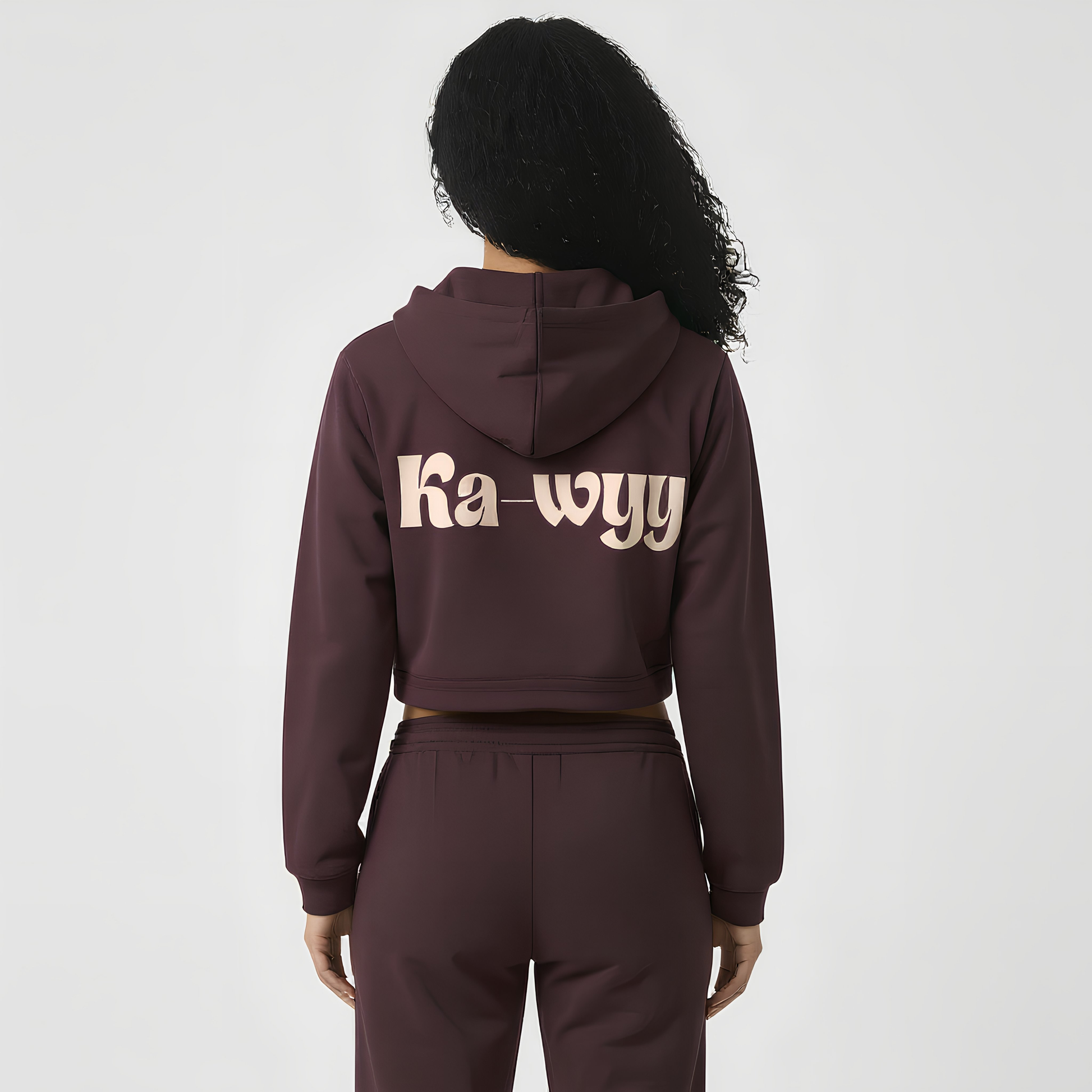Zip-Up Hoodie Dark Reddish Purple