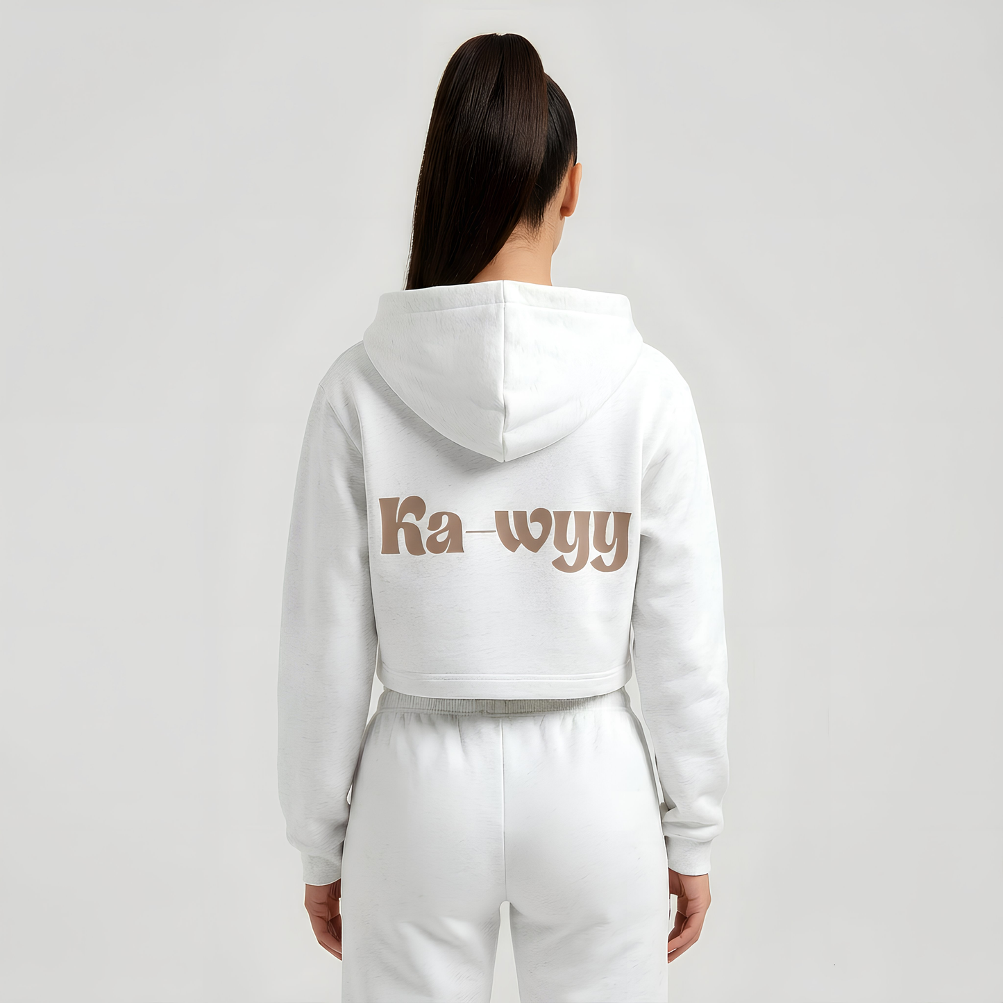 Essential Cropped Zip-Up Hoodie